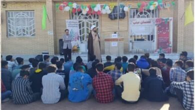 برگزاری مراسم گفتمان دینی با محوریت نماز در هنرستان کاردانش شهید مطهری روستای جمز شهرستان طبس برگزار شد