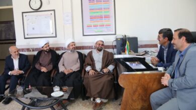 دیدار مدیر ستاد اقامه نماز زنجان با مدیر آموزش و پرورش خرمدره