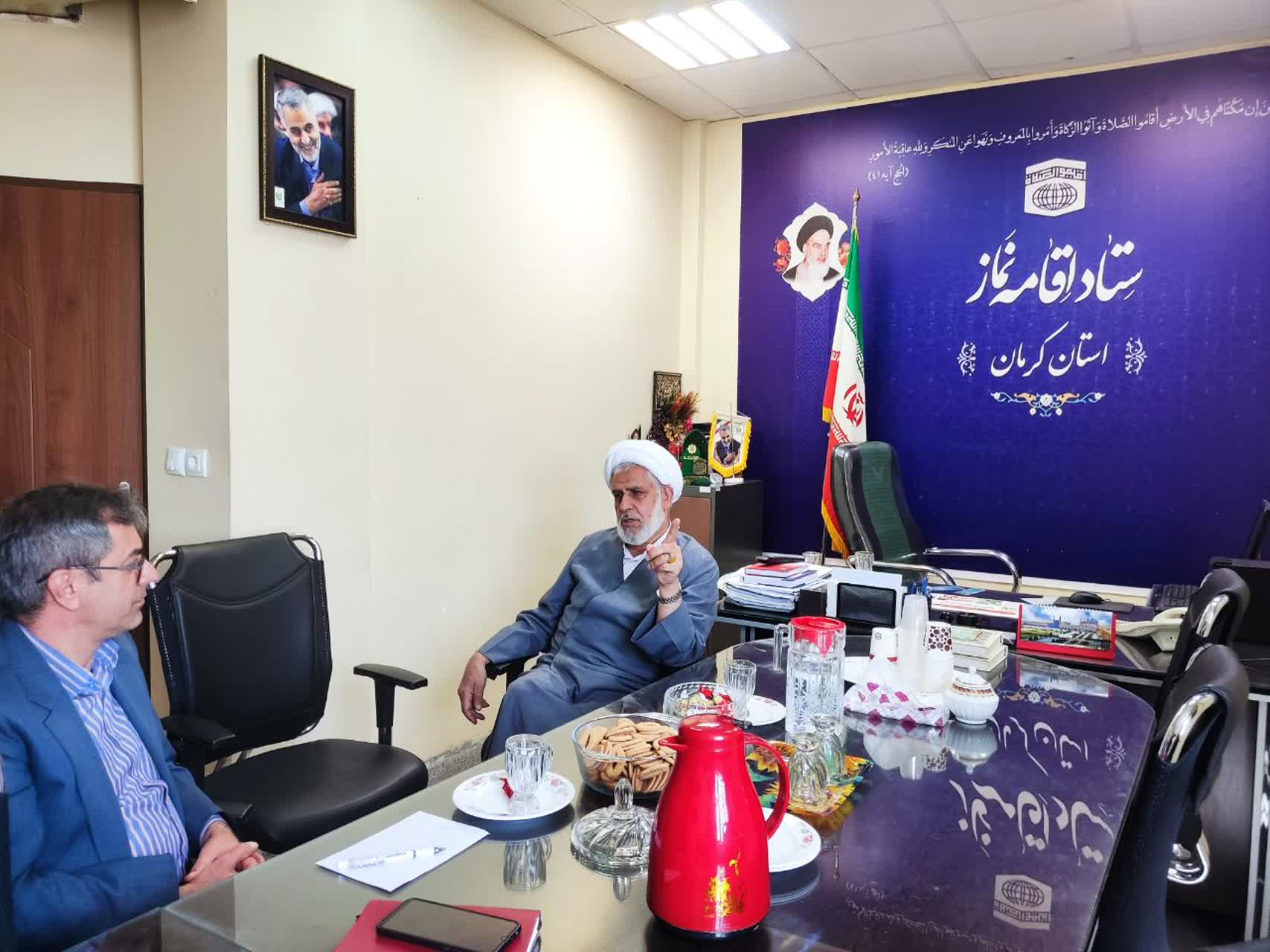 دیدار معاون سازمان مدیریت و برنامه ریزی استان با مدیر ستاد استان کرمان