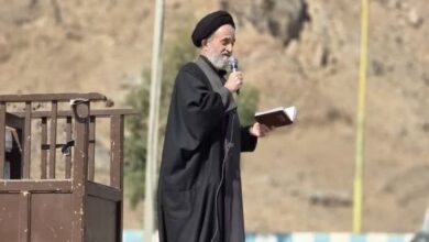 اقامه نماز طلب باران در روستای داوران شهرستان رفسنجان