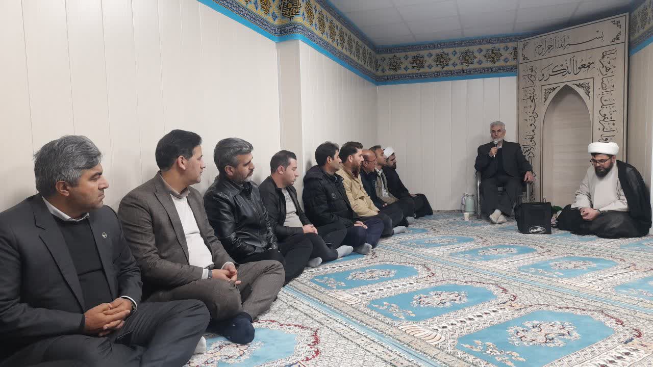 افتتاح نمازخانه شرکت برق استان اردبیل