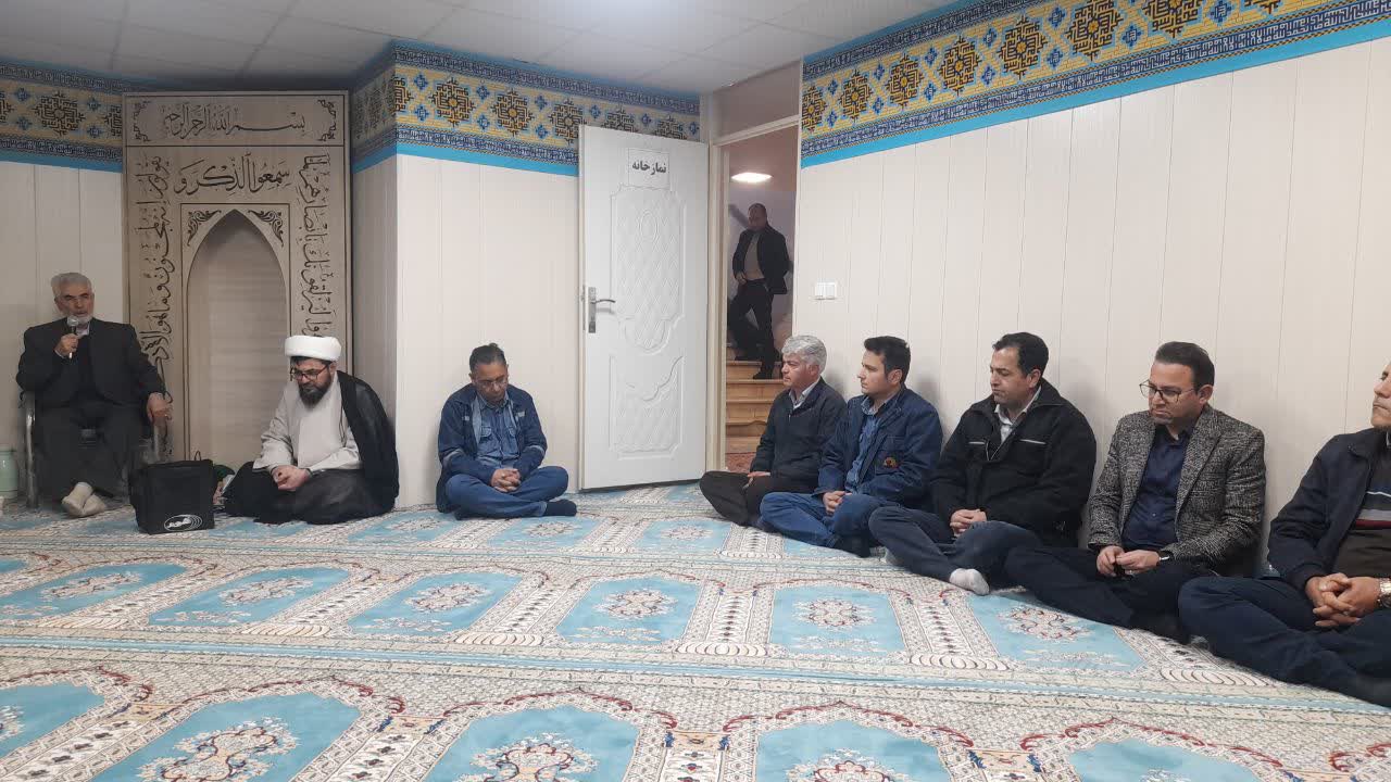 افتتاح نمازخانه شرکت برق استان اردبیل