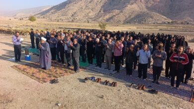 نماز باران در شهرستان چرام اقامه شد