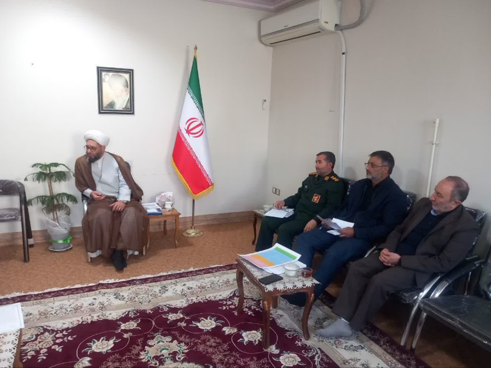 جلسه قرارگاه پشتیبانی از مساجد شهرستان اهر