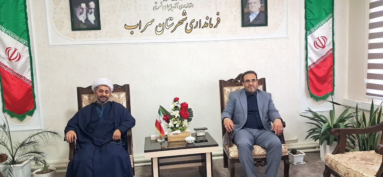 جلسه مشترک مدیر ستاد اقامه نماز استان با فرمانداری