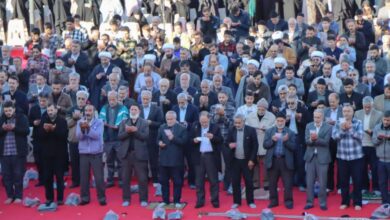 گزارش تصویری اقامه نماز طلب باران در زنجان