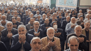 اقامه نماز باران در حرم امام رضا(ع) برگزار شد