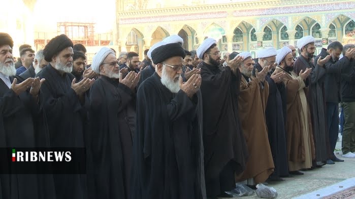 اقامه نماز باران در مسجد جمکران