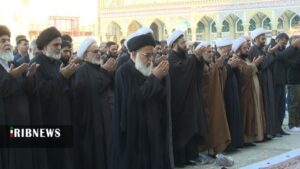 اقامه نماز باران در مسجد جمکران