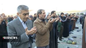 اقامه نماز باران در مسجد جمکران