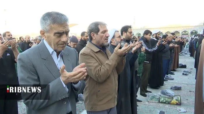 اقامه نماز باران در مسجد جمکران
