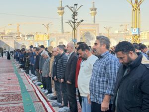 نماز طلب باران در حرم مطهر رضوی اقامه شد