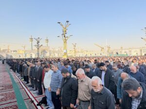 نماز طلب باران در حرم مطهر رضوی اقامه شد