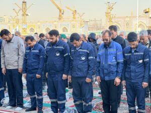 نماز طلب باران در حرم مطهر رضوی اقامه شد