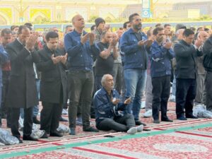 نماز طلب باران در حرم مطهر رضوی اقامه شد