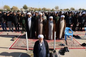 ندای نیایش باران و تقاضای رحمت الهی از آسمان در گلستان شهدای اصفهان