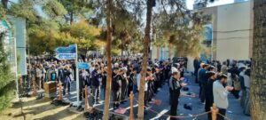 ندای نیایش باران و تقاضای رحمت الهی از آسمان در گلستان شهدای اصفهان