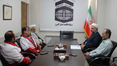 نماینده ولی‌فقیه در جمعیت هلال‌احمر استان البرز با مدیر ستاد اقامه نماز دیدار کرد