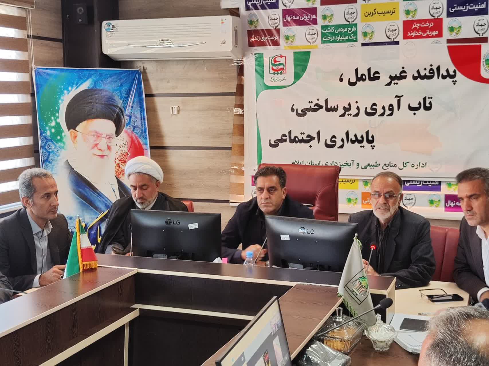 جلسه شورای اقامه نماز اداره کل منابع طبیعی و آبخیزداری استان ایلام برگزار شد