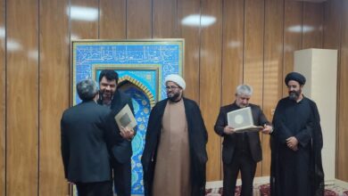 افتتاح و بهسازی نمازخانه اداره کل امور مالیاتی لرستان با حضور حجتالاسلام چراغی