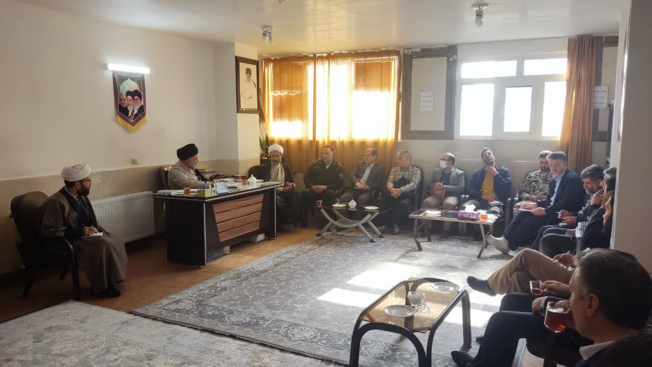 جلسه شورای اقامه نماز شهرستان فریدن اصفهان