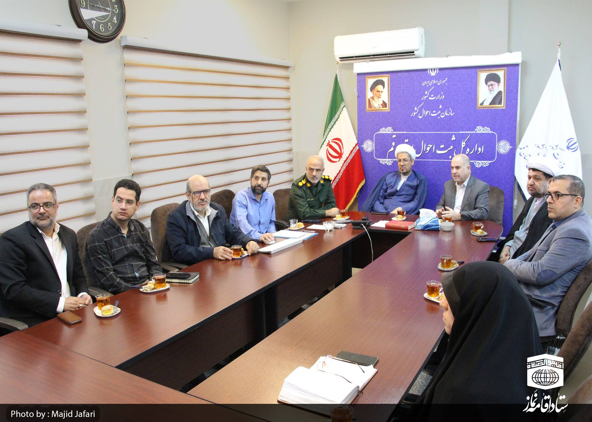 پنجمین جلسه شورای اقامه نماز ثبت احوال قم برگزار شد