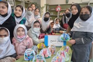 کودکان شرکتکننده در پویش ملی تسبیح در کانون پرورش فکری لرستان