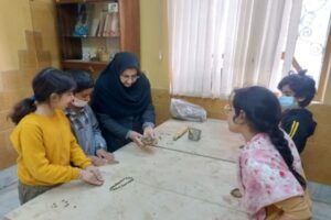 کودکان شرکتکننده در پویش ملی تسبیح در کانون پرورش فکری لرستان