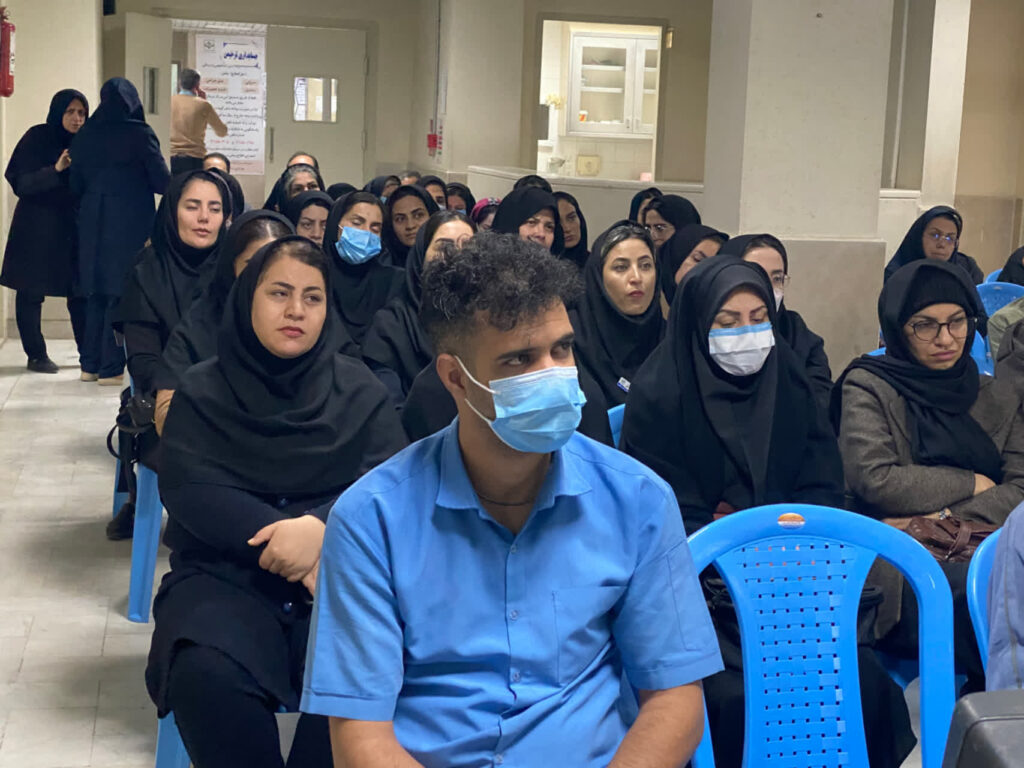 بازدید از نمازخانه در حال احداث بیمارستان