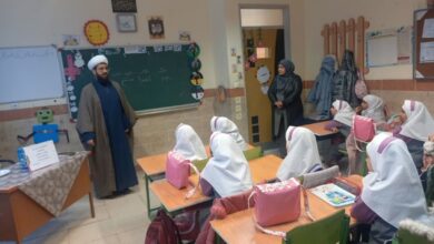 تصحیح قرائت حمد و سوره دانش آموزان روستای دره بید فریدن اصفهان