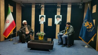 حجت‌الاسلام چراغی، مدیر ستاد اقامه نماز لرستان در استودیوی سیمای زندان مرکزی خرم‌آباد