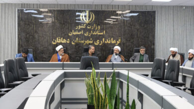 جلسه شورای اقامه نماز شهرستان دهاقان اصفهان