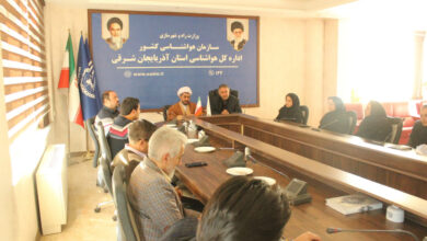 جلسه شورای اقامه نماز اداره کل هواشناسی استان