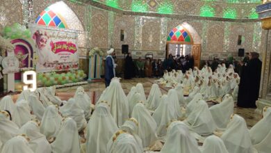 جشن تکلیف دانش آموزان پایه سوم ابتدایی دختران شهرستان نطنز اصفهان