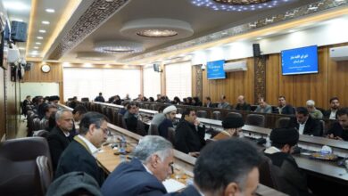 جلسه شورای اقامه نماز استان لرستان در سالن جلسات استانداری با حضور مدیران استانی