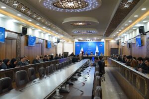 جلسه شورای اقامه نماز استان لرستان در سالن جلسات استانداری با حضور مدیران استانی