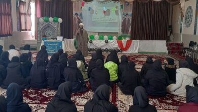 اجلاس نماز مدرسه دخترانه پروین اعتصامی فریدن اصفهان