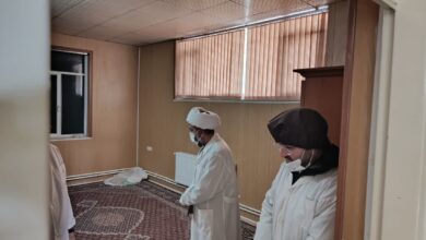 بازدید از نمازخانه شرکتهای امداد پخش زنجان و زرین دفتر