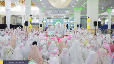 جشن تکلیف سه هزار دختر نومکلف قمی در مسجد مقدس جمکران برگزار شد