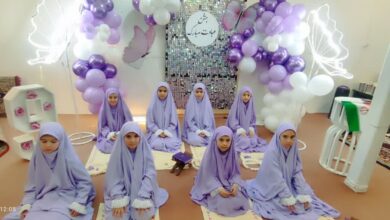 جشن تکلیف دانش آموزان دختران روستای حاجی آقا