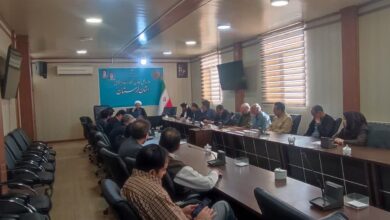 جلسه اقامه نماز در اداره کل تعاون، کار و رفاه اجتماعی لرستان