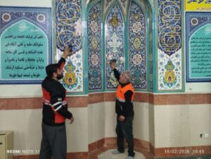 آیین غبارروبی نمازخانه ادارات و دانشگاه های قم برگزار شد