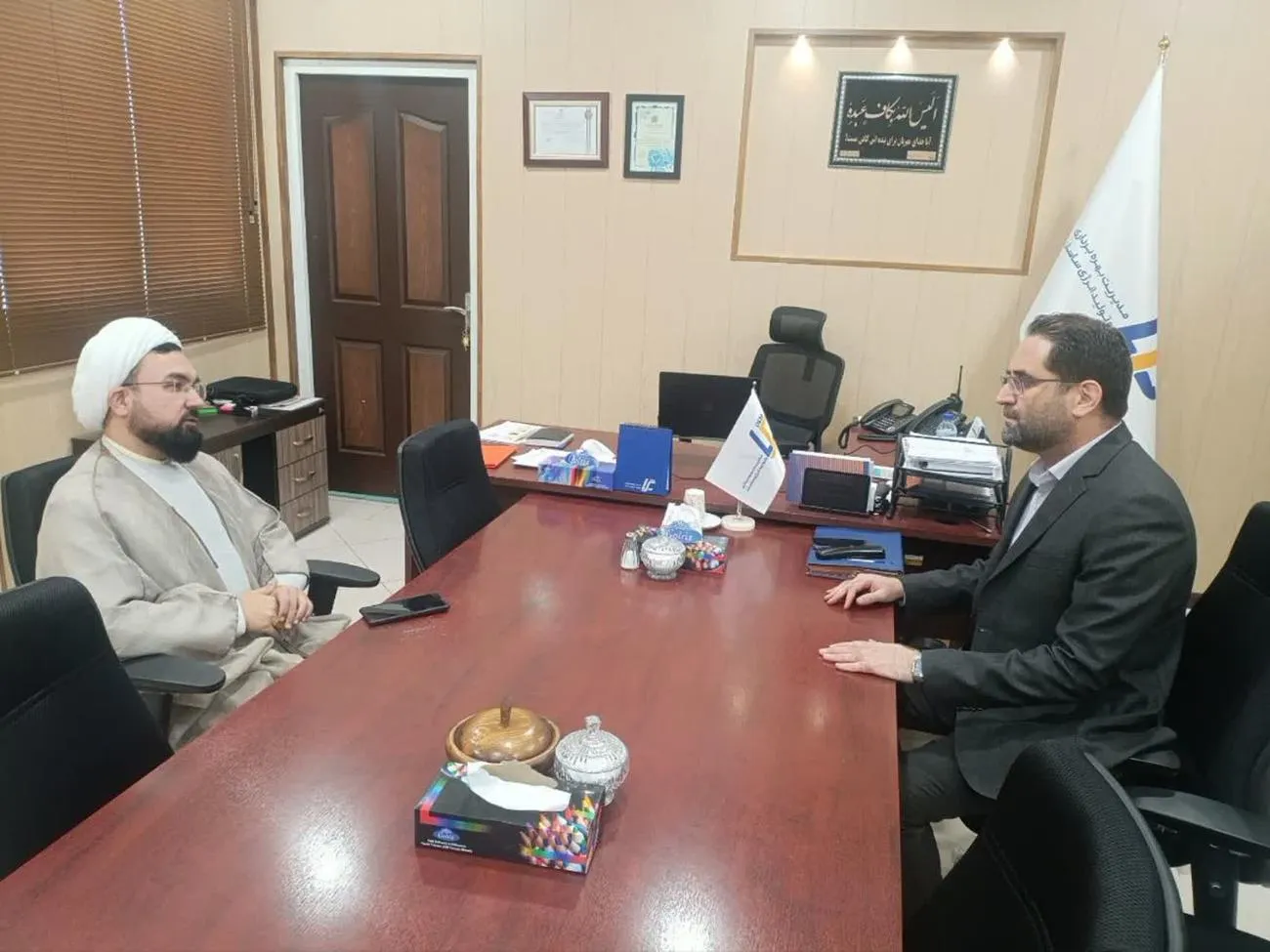 دیدار مدیر ستاد اقامه نماز استان سمنان با مدیر نیروگاه سیکل ترکیبی شهید باکری (قدس) برگزار شد