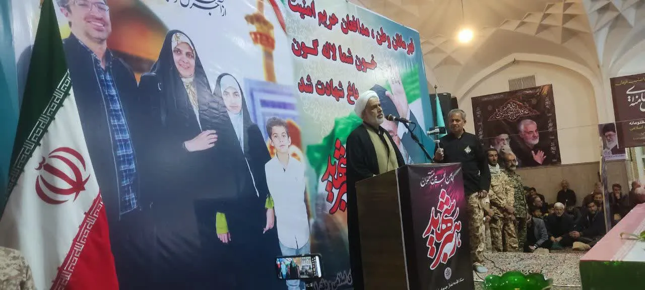 مراسم تشییع چهار شهید اقتدار در شهر خانوک کرمان