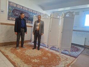 بازدید از نمازخانه های بین راهی و ادارات شهر ممقان