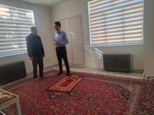 بازدید از نمازخانه های بین راهی و ادارات شهر ممقان
