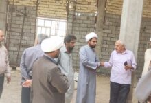 بازدید از مسجد در حال ساخت شهرستان ریگان