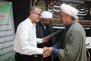 تجلیل از فعالان عرصه نماز در موسسه صنعتی گوشت مشهد برگزار شد