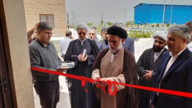 افتتاح نمازخانه شهرک صنعتی سلفچگان با حضور مدیران استانی و محلی