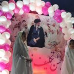 برگزاری جشن تکلیف دانش‌آموزان دختر الیگودرز در جوار مزار شهدای گمنام